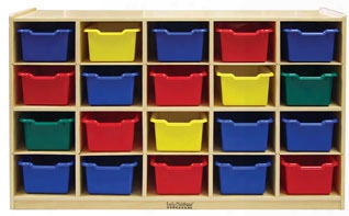 Tray Cabinet With 20 Assorted Bins