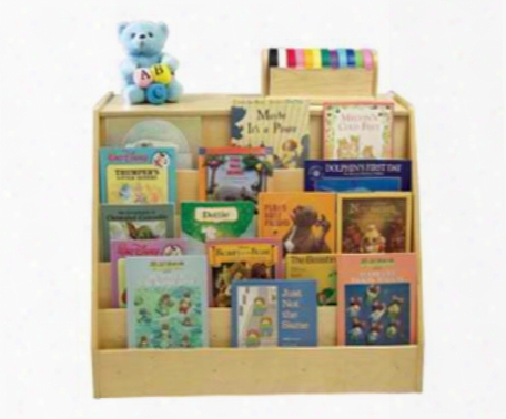 Two Sided Book Display And Storage Unit