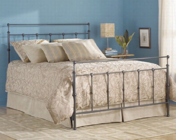 Winslow Bed With Frame Mahogany Gold Finish - Twin