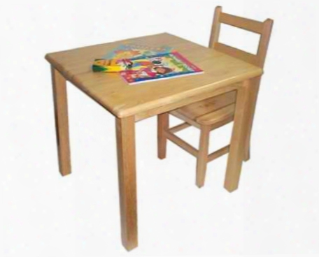 Wooden Square Table 30 X 30 X 18 High Legs