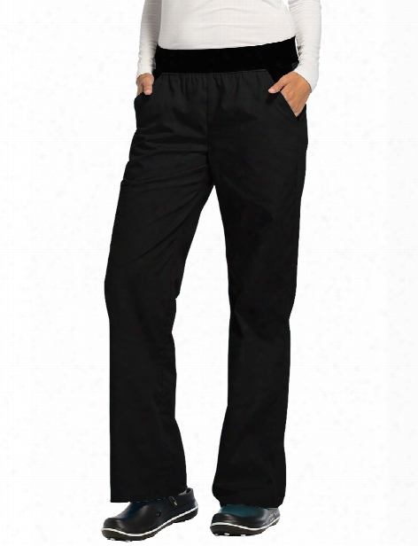 Cherokee Flexibles Flare Leg Scrub Pant - Black - Female - Women's Scrubs