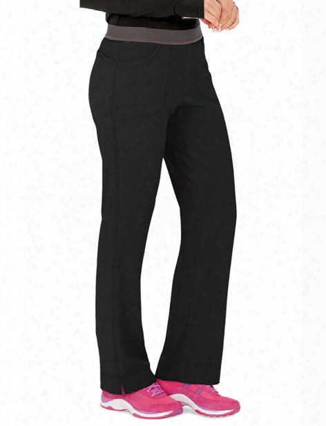 Cherokee Infinity Antimicrobial Low-rise Slim Fit Scrub Pant - Black - Female - Women's Scrubs