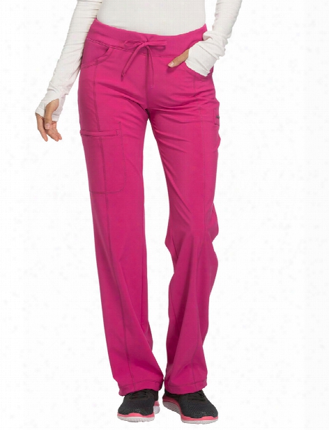Cherokee Infinity Clearance Antimicrobial Low-rise Straight Leg Pant - Power Berry - Female - Women's Scrubs