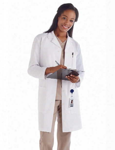 Meta Labwear Ladies 37 Inch Fundamentals Lab Coat - White - Female - Women's Scrubs