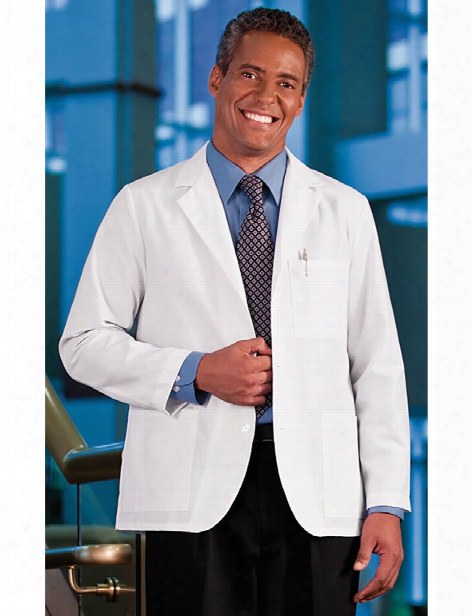 Meta Labwear Male 30 Inch Consultation Coat - White - Male - Men's Scrubs