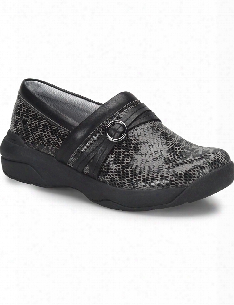 Nurse Mates Gray Leopard Ceri Shoe - Print - Female - Women's Scrubs