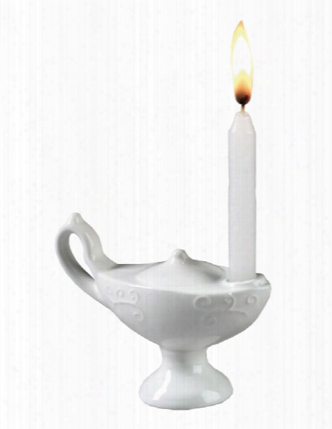 Prestige Medical Prestige Medical Small Ceramic Graduation Lamp With Candle - Print - Unisex - Medical Supplies