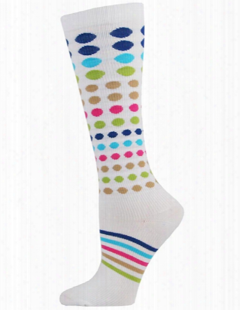 Think Medical Cascade Dot Stripe Compression Socks - Cascade Dot Stripe - Female - Women's Scrubs