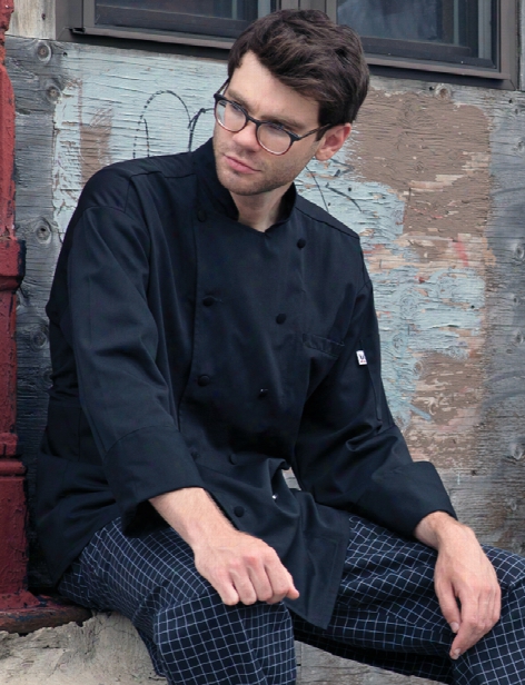 Uncommon Threads Barbados Chef Coat - Black - Unisex - Chefwear