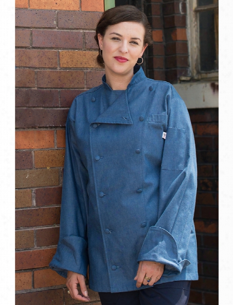 Uncommon Threads Chambray Sante Fe Chef Coat - Chambray - Unisex - Chefwear