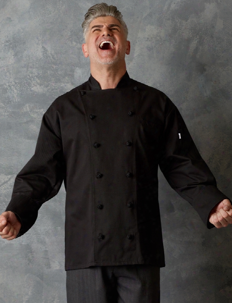 Uncommon Threads Executive Chef Coat - Black - Unisex - Chefwear