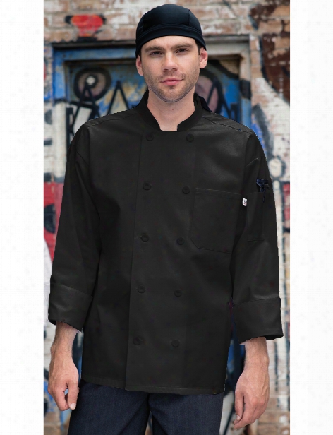 Uncommon Threads Lapaz Chef Coat - Black - Unisex - Chefwear