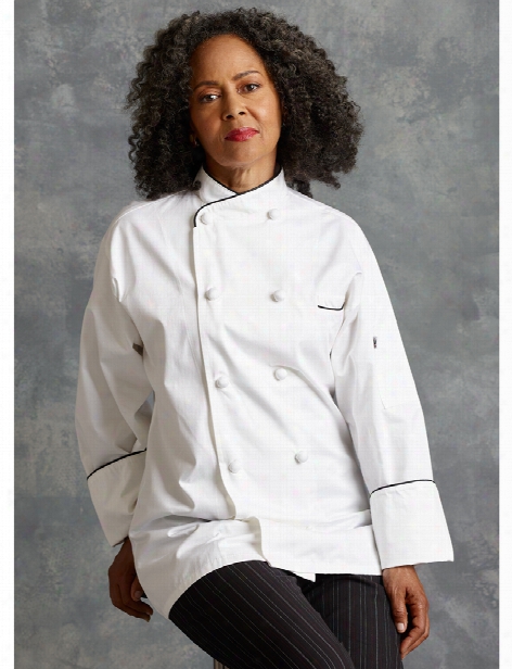 Uncommon Threads Luxembourg Chef Coat - White - Unisex - Chefwear