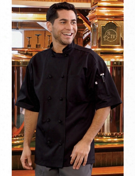 Uncommon Threads Monterey Chef Coat - Black - Unisex - Chefwear