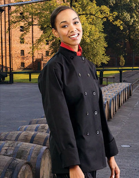 Uncommon Threads Napa Ladies Chef Coat - Black - Unisex - Chefwear