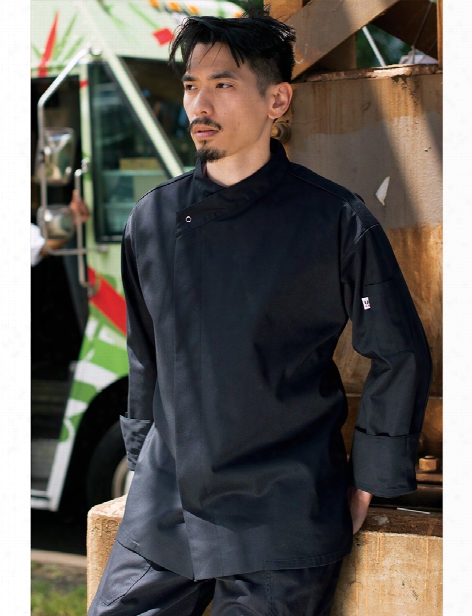 Uncommon Threads Santorini Chef Coat - Black - Unisex - Chefwear