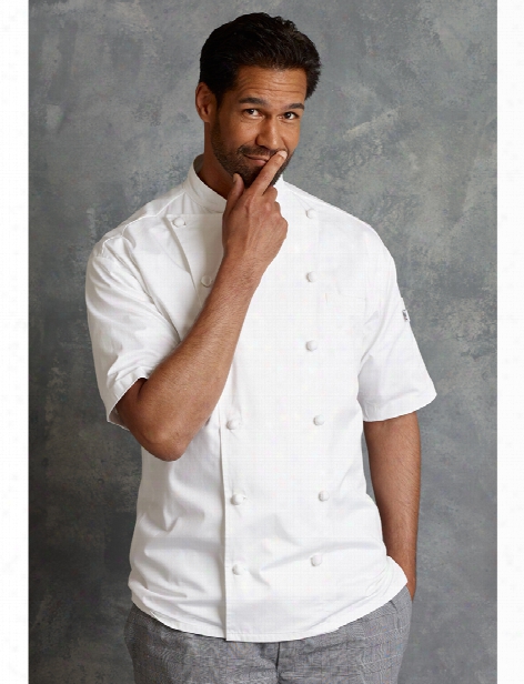 Uncommon Threads Short Sleeve Master Chef Coat - White - Unisex - Chefwear