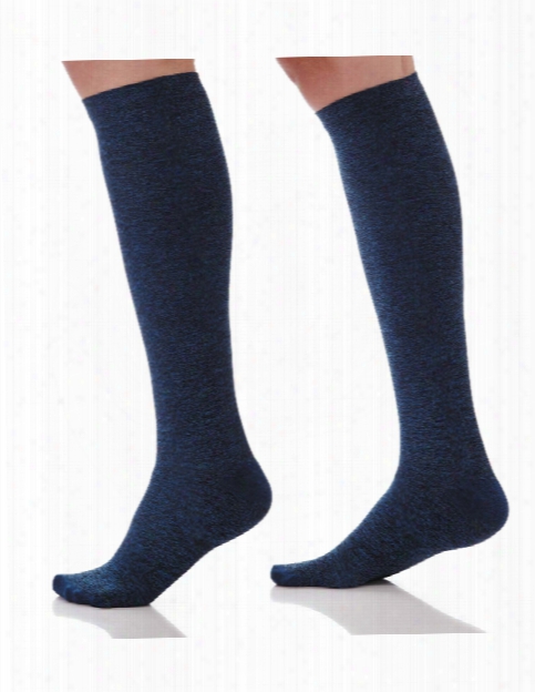 Amps Space Dyed Compression Knee High Socks - Space Blue - Female - Women's Scrubs