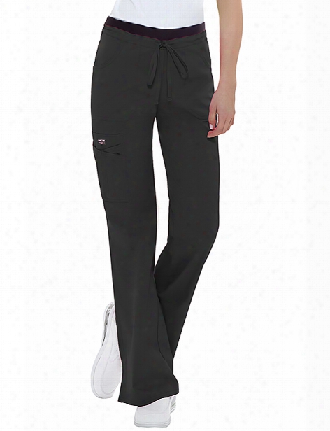 Cherokee Workwear Core Stretch Contemporary Fit Cargo Pant - Black - Female - Women's Scrubs