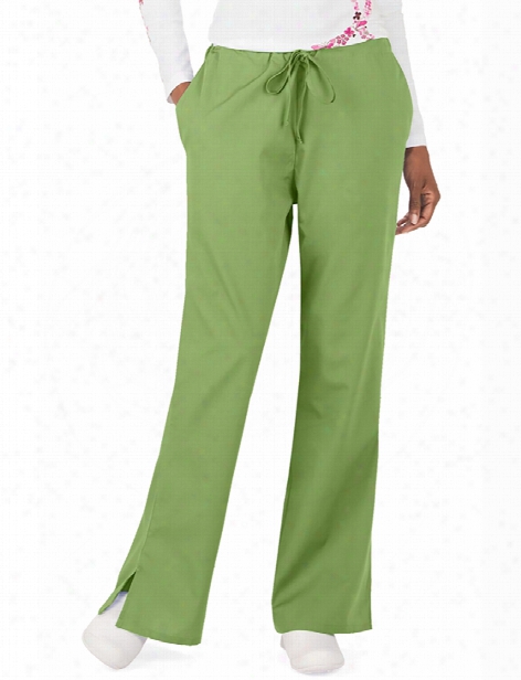 Cherokee Workwear Originals Flare Leg Drawstring Scrub Pant - Aloe - Female - Women's Scrubs