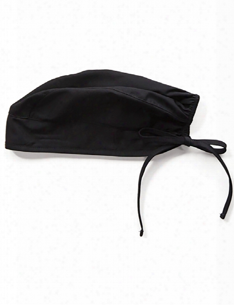 Cherokee Workwear Tie Back Scrub Cap - Black - Unisex - Unisex