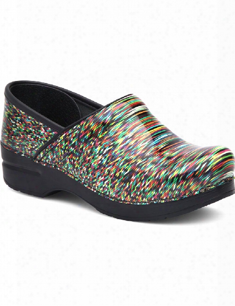 Dansko Pixel Patent Professional Clog - Print - Female - Women's Scrubs