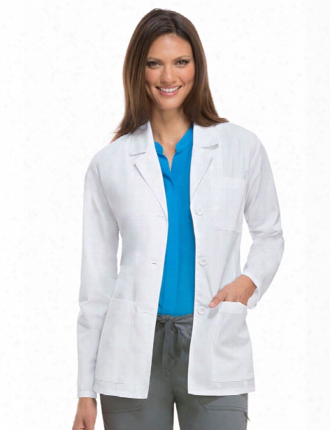 Dickies Eds 28" Lab Coat - White - Female - Women's Scrubs