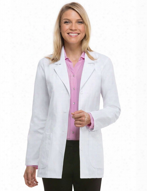 Dickies Eds Antimicrobial 29" Lab Coat - White - Female - Women's Scrubs