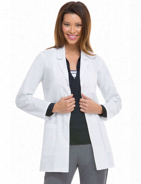 Dickies Eds Antimicrobial 32" Lab Coat - White - Female - Women's Scrubs