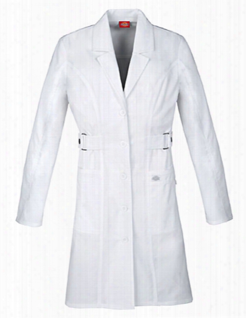 Dickies Gen Flex 36" Contemporary Fit Lab Coat - White - Female - Women's Scrubs