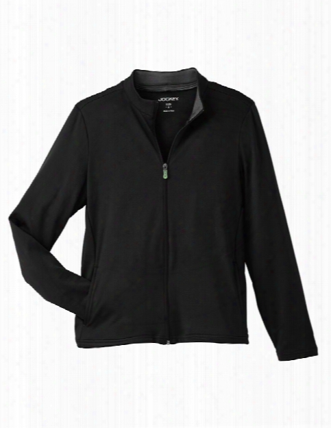 Jockey Ladies Tech Fleece Jacket - Black - Female - Women's Scrubs