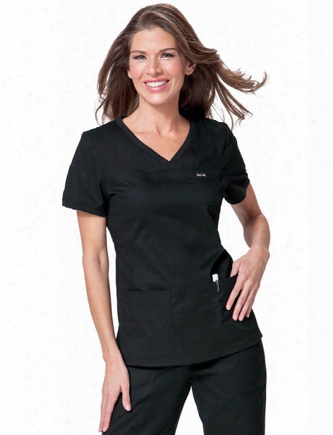 Koi Comfort Nicole Scrub Top - Blafk - Female - Women's Scrubs