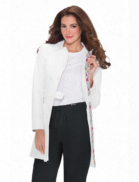 Koi Geneva Lab Coat - White - Female - Women's Scrubs