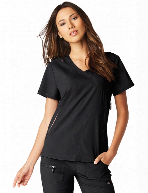 Koi Lite Philosophy Scrub Top - Black - Female - Women's Scrubs