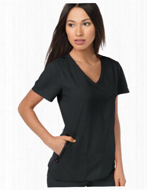 Koi Lite Unity Scrub Top - Black - Female - Women's Scrubs