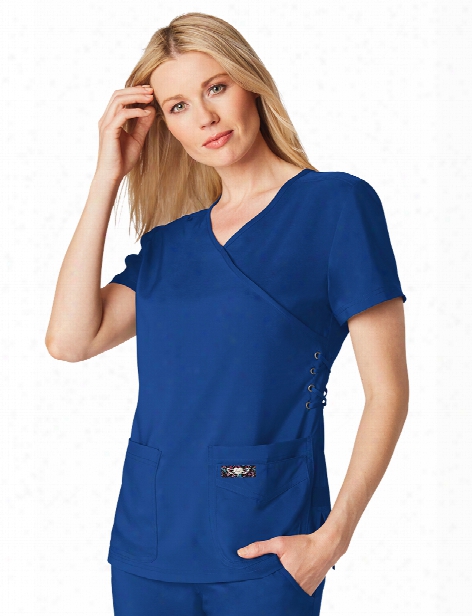 Koi Tech Abby Scrub Top - Galaxy - Female - Women's Scrubs