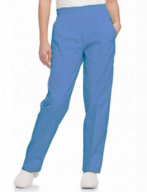 Landau Classic Tapered Leg Scrub Pant - Ceil Blue - Female - Women's Scrubs