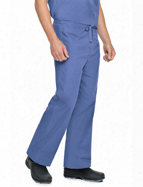 Landau Unisex Reversible Drawstring Scrub Pant - Ceil Blue - Unisex - Unisex