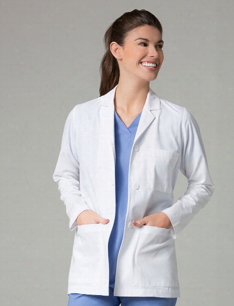 Maevn Red Panda 29" Consultation Lab Coat - White - Female - Women's Scrubs