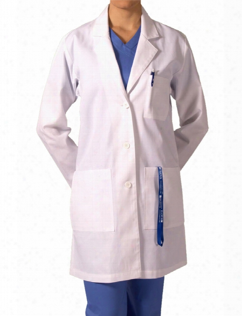 Maevn Unisex Twill Lab Coat - White - Unisex - Unisex