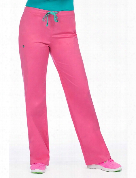 Med Couture Clearance Signature Scrub  Pant - Bubblegum-spearmint - Female - Women's Scrubs