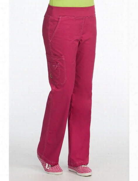 Med Couture Mc Yoga Scrub Pant - Cranberry - Female - Women's Scrubs