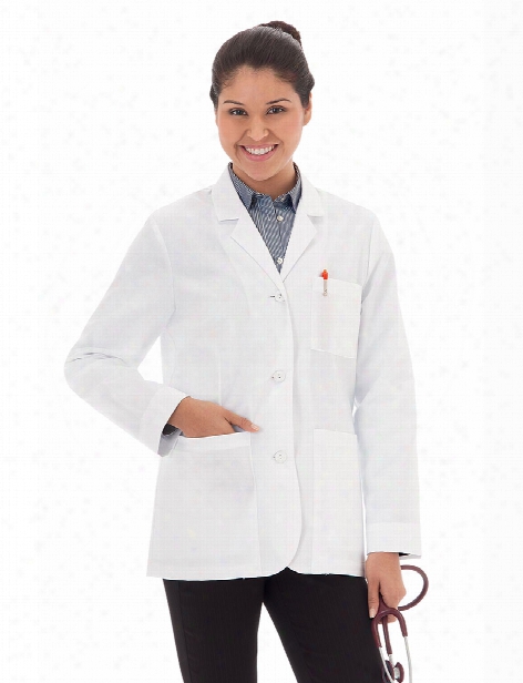 Meta Labwear 28" Ipad Pocket Consultation Coat - White - Female - Women's Scrubs