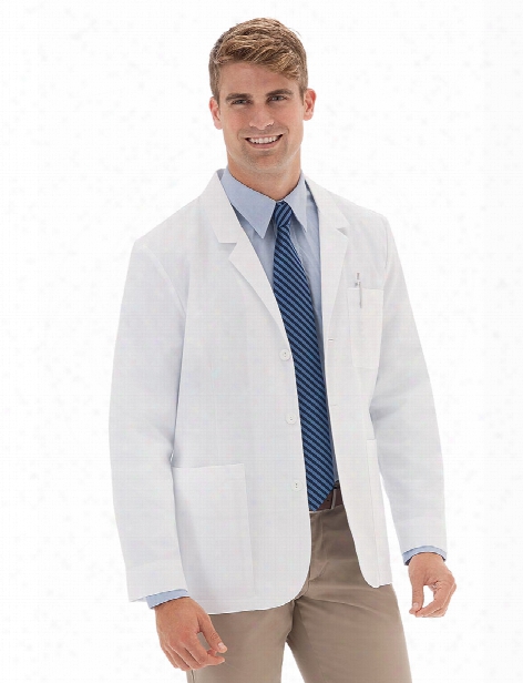 Meta Labwear Mens 30" Ipad Pocket Consultation Coat - White - Male - Men's Scrubs