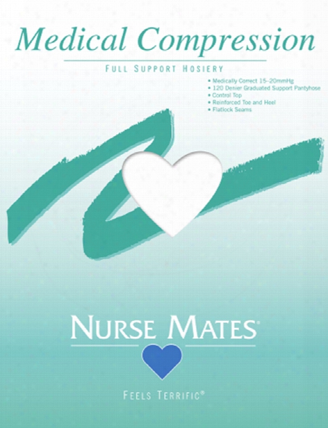 Nurse Mates Full Support Medical Compression Hosiery - White - Female - Women's Scrubs