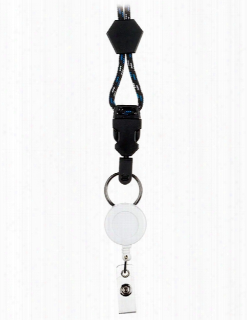 Prestige Medical Retractable Lanyard - Blue-black-white - Unisex - Medical Supplies