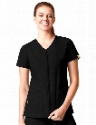 WonderWink Origins Kilo Zip Front Jacket - Black - female - Women's Scrubs