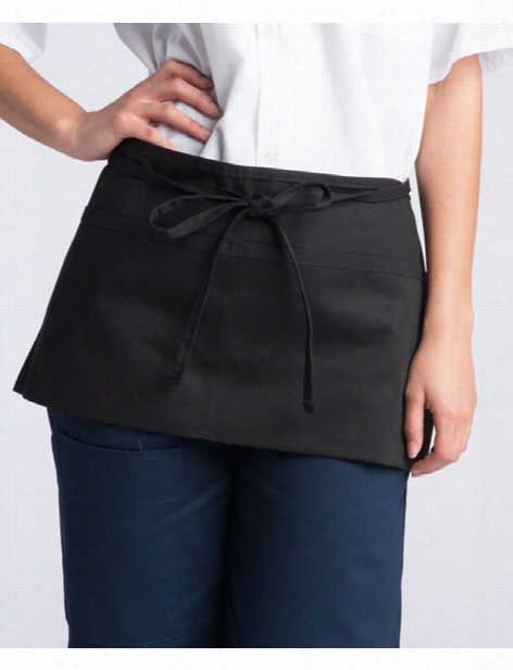 Uncommon Threads 2 Pocket Waist Apron - Black - Unisex - Chefwear