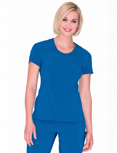 Urbane Performance Propel Surplice Scrub Top - Royal - Female - Women's Scrubs