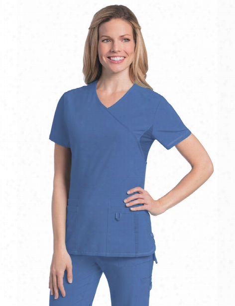 Urbane Quick Cool Crossover Scrub Top - Ceil - Female - Women's Scrubs